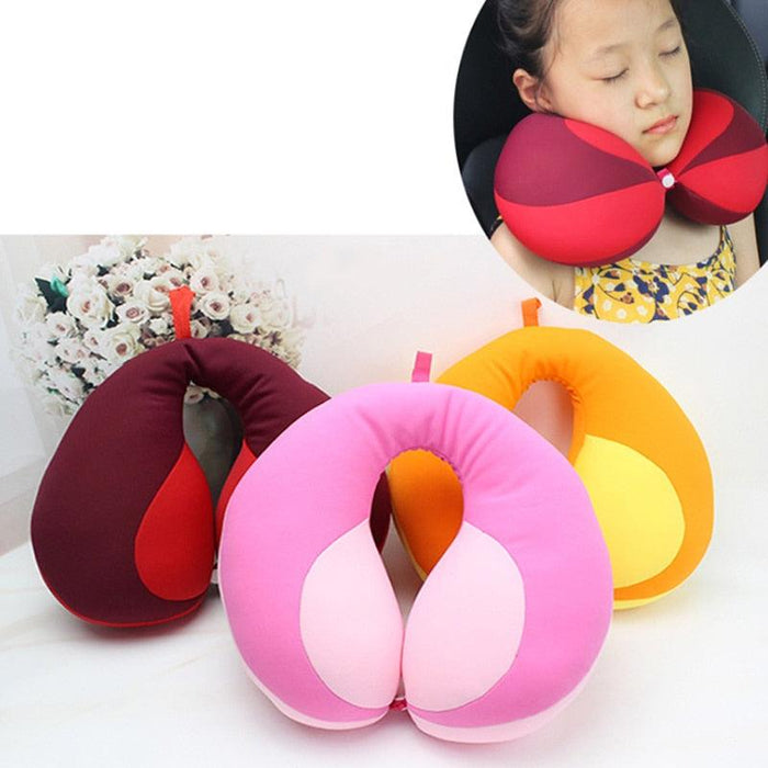 Pillow Kids Newborn Travel Neck Pillow U-Shape For Car Headrest Air Cushion Child Car Seat Head Support Infant Baby Cotton U-shaped Pillow Car Neck Pillow Noon Rest Pillow Plane Travel Pillow Kids Neck Travel Pillows Cute U-Shaped Animal Pillow for Cars