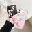 Pink Flowers Initial Letter A To Z Transparent Phone Case for iphone 11 13 Pro Max 12 Pro Max 7 8 Plus XS Max X XR Soft Cover Transparent Soft Ultra Slim Anti-Scratch Bumper Protective Cover