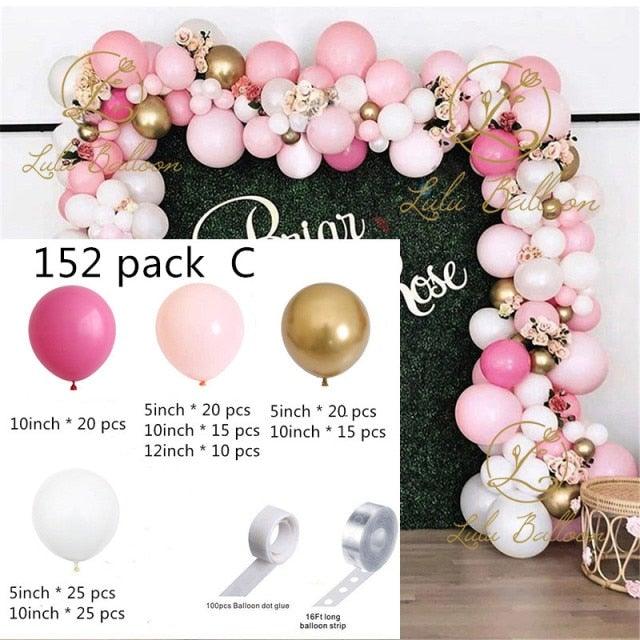 Pink White And Gold Balloon Garland Arch Kit For Bridal Shower Wedding Decors Baby Shower Party Decoration For Girls Birthday - STEVVEX Balloons - 90, anniversery balloons, attractive balloons, attractive party balloons, attractive white gold balloons, Baby Balloons, baby pink balloons, baby shower, baby shower balloons, balloon, balloons, Birthday Balloons, chrome gold balloons, Colorful Balloons, Cute Balloons, party balloons, pink themed party - Stevvex.com