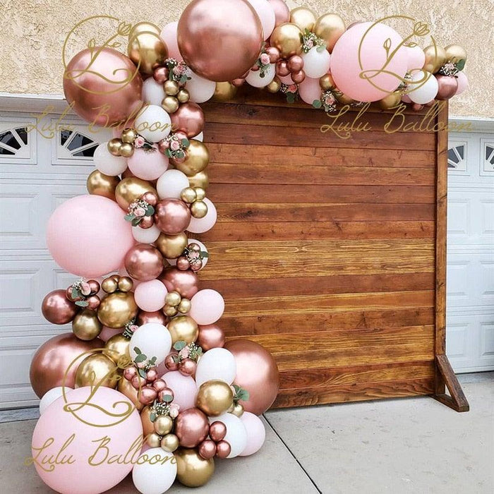 Pink White And Gold Balloon Garland Arch Kit For Bridal Shower Wedding Decors Baby Shower Party Decoration For Girls Birthday - STEVVEX Balloons - 90, anniversery balloons, attractive balloons, attractive party balloons, attractive white gold balloons, Baby Balloons, baby pink balloons, baby shower, baby shower balloons, balloon, balloons, Birthday Balloons, chrome gold balloons, Colorful Balloons, Cute Balloons, party balloons, pink themed party - Stevvex.com