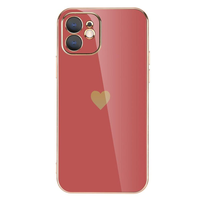 Plating Case For iPhone 12 11 14 13 Pro Max 14 Love Heart Case For iPhone 11 Pro Max Mini XR XS Max X 8 7 6 s Plus Luxury Edge Soft TPU Bumper iPhone 11 Case, Full Body Camera Protection Shockproof Anti-Fall Case