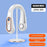 Portable Mini Hanging Neck Fan Bladeless Neckband Fan Digital Display Power Air Cooler USB Rechargeable Electric Fans 5 Speed Personal Neck Fan for Women and Men