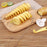 Portable Potato BBQ Skewers For Camping Chips Maker slicer Potato Spiral Cutter Barbecue Tools Kitchen Accessories Kitchen Gadget Potato Slicer Multi-Functional Hand Curler Cyclone Potato Slicer BBQ Skewer