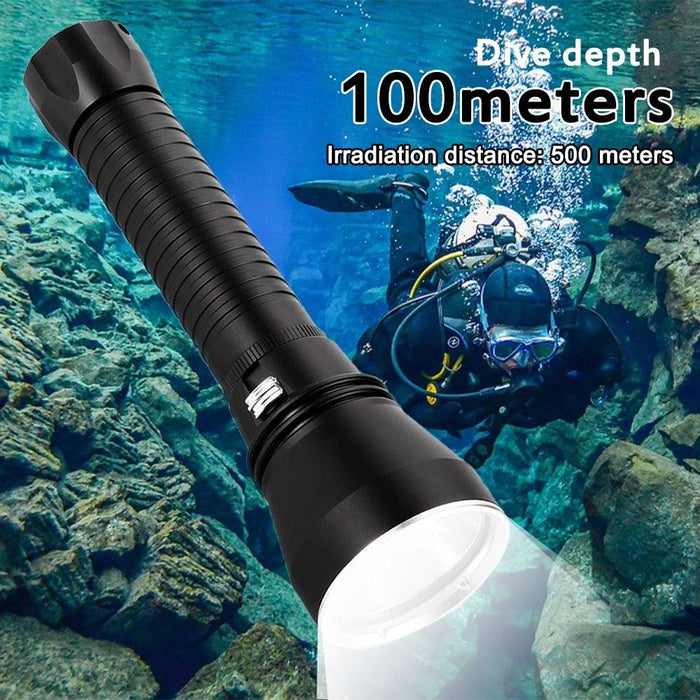 Powerful LED Rechargeable Dive Flashlight Cree Diving Flashlight Underwater Waterproof High Lumen LED Scuba Diving Torch Flashlight For Scuba Diving Underwater Torch - STEVVEX Lamp - 200, Flashlight, Headlamp, Headlight, lamp, LED Flashlight, LED Headlamp, LED Headlight, Rechargeable Flashlight, Rechargeable Headlight, Torchlight, Waterproof Flashlight, Waterproof Headlamp, Waterproof Headlight, Waterproof Headtorch, Waterproof Torchlight - Stevvex.com