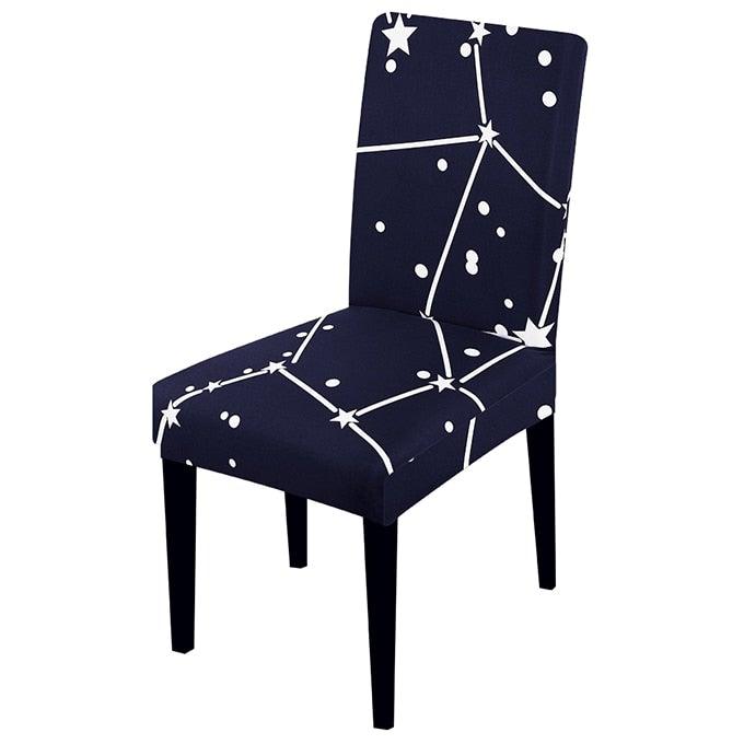 Printed Chair Cover Spandex Stretch Slipcovers Elastic Chair Covers Dining Banquet Home Hotel Weddings Christmas Seat Protector Super Fit Slipcover Stretch Removable Washable Soft Spandex Fabric For Home Hotel Dining Room Ceremony Banquet Wedding Party