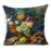 Elegant Oil Painting Flowers Printed Pillow Covers Vintage Style Birds Vase Art Home Decorative Sofa Car Chair Cushion Cover Decorative Throw Pillow Covers for Couch Sofa Bed Oil Painting Flower Farmhouse Cotton Linen Cusion Cover 45X45cm