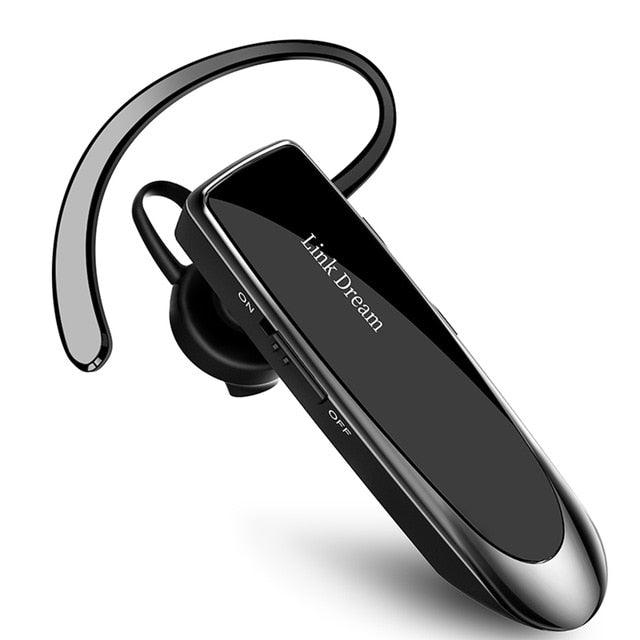 Bluetooth Earpiece V5.0 Wireless Handsfree Headset With Microphone 24 Hrs Driving Headset 30 Days Standby Time Bluetooth Music Headset Waterproof Earphone Works On All Smartphones Sport Wireless Earphones