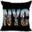 New York Pillow Cover Square Cushion Cover Christmas Zippered Pillow Case for Sofa Bed Home Decor 40*40cm,45*45cm(One Side)