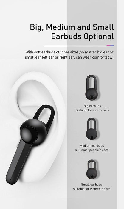 Magnetic Charging Wireless Bluetooth Earphone Bluetooth Headset Single Handsfree with Microphone Business Ear Updated Design with Industry Leading Sound & Improved Comfort, Long Wireless Range,