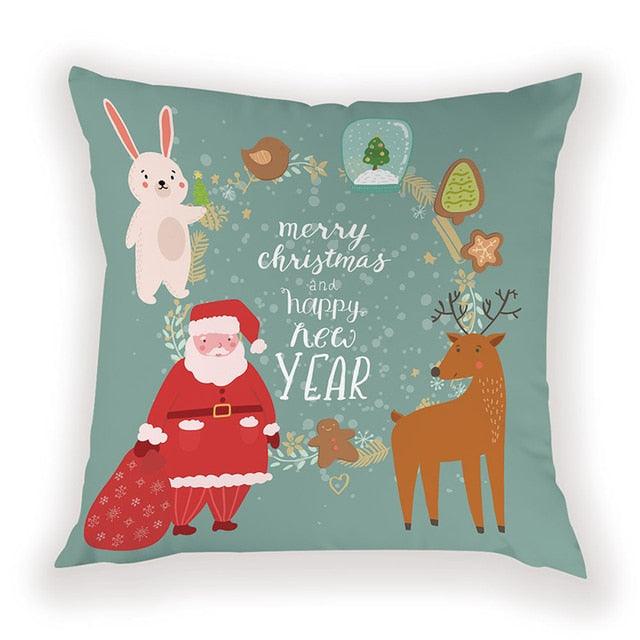 New Year Christmas Decorations Pillows Cover Christmas Décor for Home Christmas Tree Snowflake Snowman Reindeer Home Decor Throw Pillow Case Cushion Cover Santa Merry Christmas Gift Xmas 45x45cm - STEVVEX Decor - 54, American Luxury cushions, Animal Pillowcase, Animals Cushion Covers, christmas decor, Christmas Decoration Covers, Christmas Gifts, Cushion, Cushion Cover, Decorative Pillow Case, home decor, Home Design, Pillow, Pillow Case, Pillow covers, Santa Claus Cushion Covers - Stevvex.com