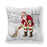 Christmas Pillowcase Holiday Decoration Christmas Santa Pillow Covers Santa Claus Pillow Covers Christmas Sofa Throw Pillow Home Cushion Cover Christmas Snowman Print Pillowcase Letter 45x45CM