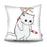 Funny Cute Cat Plush Cushion Pillow Covers Cat Pillow Cases Animal Kitty Pillowcase Cotton Linen Cushion Cover For Couch Cover Pillows Cases For Sofa Home Decoration Pillowcase Polyester Throw Pillow Case 45x45CM