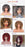 Glorious Afro Wigs Short Kinky Curly Wig Synthetic Short Bob Wig With Bangs Mixed Highlight Wig for Black Women Cosplay Wigs For Black Women Gifts for Girlfriends