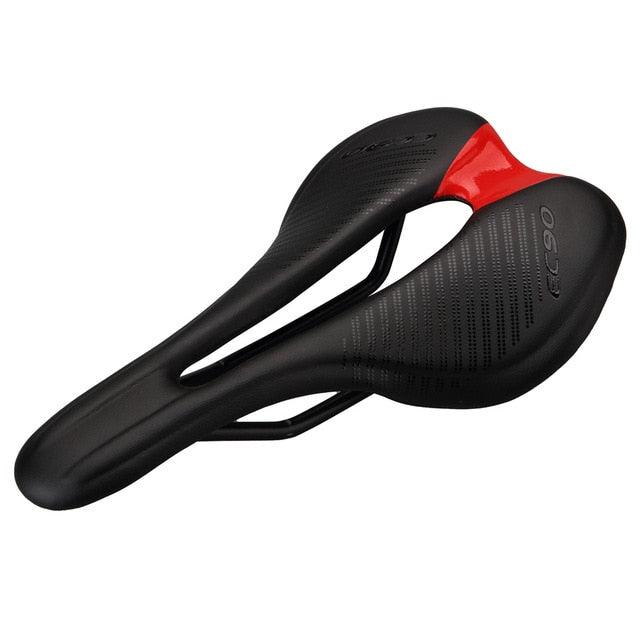 Road Bike Saddles PU Ultralight Breathable Comfortable Seat Cushion Bike Racing Saddle Superflow Road Bike Saddle High Performance And Comfortable Lightweight Sport Road Bike Seat