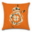 Unique Style Throw Pillow Cover Robot pattern Polyester Linen Cushion cover Decoration For Home House Party Chair Sofa Gift Cute Adorable Cartoon Robot Waving with Robotic Dog Friend Throw Pillow Cover Case Decorative Cushion For Couch Bed