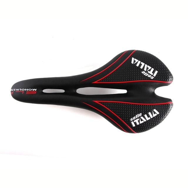 Professional Bicycle Saddle Road Bike Seat Comfortable Hollow Racing Front Cushion Mountain PU Cycling Comfortable Bike Seat Bicycle Saddle Padded Professional Waterproof Road Bike Saddle For Men Riding Bike City Bike