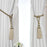 Curtain Tiebacks Tassel Curtain Clips Rope Curtain Tie Backs Holdbacks Decorative  Curtain Holder Accessories For Drape Curtain Holdbacks Braided Buckle Home Decorative Window Drapery Ball Tassels Tieback 50cm