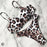 Leopard Bikini Women Swimwear Female Swimsuit Women Two Pieces Scalloped Bikini Set Swimsuits  Bathing Suit Two-pieces Bikini Set Bather Bathing Suit