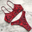 Leopard Bikini Women Swimwear Female Swimsuit Women Two Pieces Scalloped Bikini Set Swimsuits  Bathing Suit Two-pieces Bikini Set Bather Bathing Suit