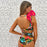 Two-Pieces Women Floral Push-Up Padded Bra Ruffles Bikini Set Swimsuit Swimwear Bathing Suit Beachwear Floral Printed Swimsuit Knotted String Triangle Bikini Tie Side High Cut Cheeky Bikini Set