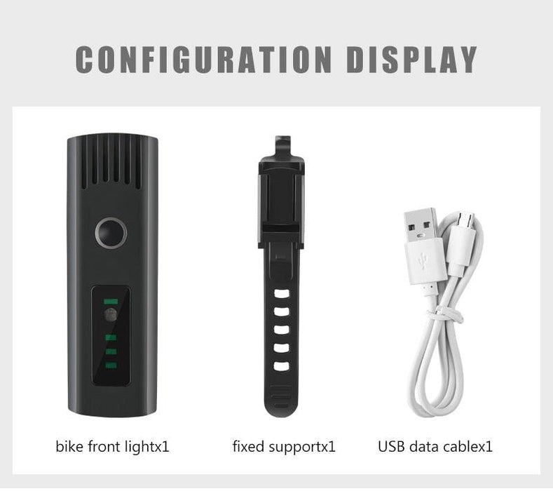 Bike Flashlight For Bicycle Anti-glare Smart Bike Light USB Rechargeable Front Rear Lamp Cycling Headlight Bike Light Set USB Rechargeable Bicycle Front Headlight Taillight 4 Light Modes Led Headlight