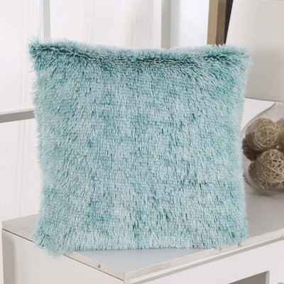 Soft Fur Plush Shaggy Fluffy Pillow Cover Decorative Cushion Covers For Home Living Room Sofa Decor Luxury Faux Fur Throw Pillow Cover Decorative Plush Pillow Case Cushion Cover Shell for Sofa Bedroom Car 43x43cm