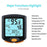 Black Mini Waterproof Bicycle Computer Wired Digital Multifunction Speedometer Waterproof Motion Sensor Bicycle Computer Odometer Cycling Multi Function Waterproof 4 Line Display With Backlight