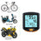 Black Mini Waterproof Bicycle Computer Wired Digital Multifunction Speedometer Waterproof Motion Sensor Bicycle Computer Odometer Cycling Multi Function Waterproof 4 Line Display With Backlight