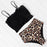 Women Leopard Print Swimsuit Women's Bikini One Shoulder Top High Waist Bottom Two Piece Swimsuits Women Push Up Bikini Set One Shoulder Beachwear Summer Leopard Bathing Suit High Waist Swimwear For Women