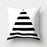 Black White Geometric Cushion Cover Pillowcase Sofa Cushions Decorative Pillow Covers Stripe Pattern Throw Pillow Case Daily Decorations Sofa Throw Pillow Case Cushion Covers Pillowcase Polyester Home Decor Pillow Cases 45x45CM