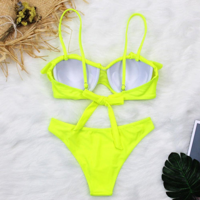 Female Two Piece Swimsuit Low Waist Bikini Floral Printing Swimwear Push Up Bathing Suit  Detachable Padded Push Up Striped Bikini Set Two Piece Swimsuit Ladies Vintage Lace Bikini Sets Beach Swimwear