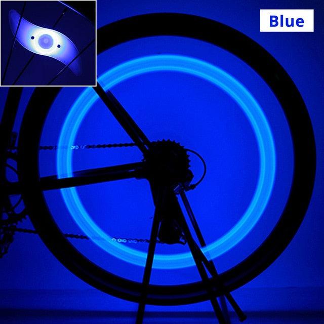 Bike Spoke Light Bicycle Wire Tyre Silicone LED Cycling Wheel Wire Warning Glowing Lamp Ultra Bright Waterproof Bicycle Spoke Lights Cycling Decoration Safety Warning Tire Strip Light