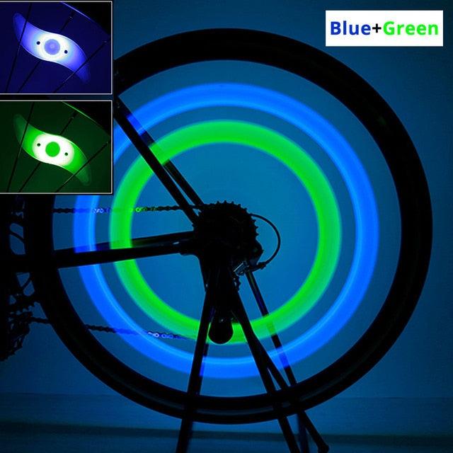 Bike Spoke Light Bicycle Wire Tyre Silicone LED Cycling Wheel Wire Warning Glowing Lamp Ultra Bright Waterproof Bicycle Spoke Lights Cycling Decoration Safety Warning Tire Strip Light