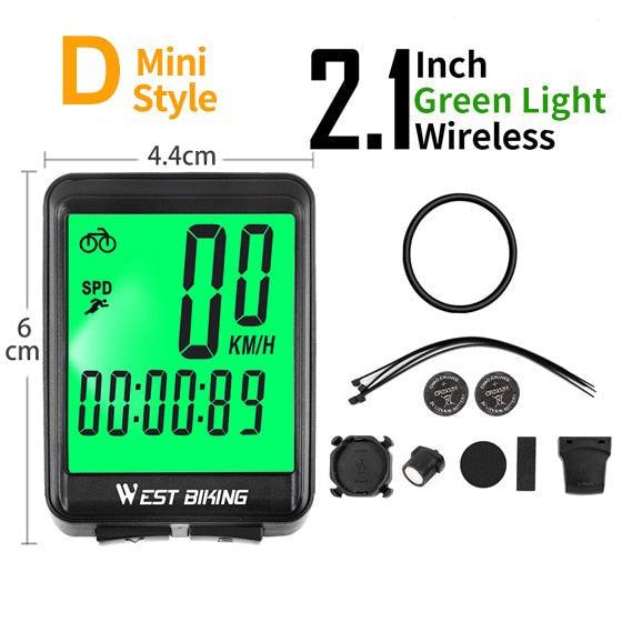 Bicycle Computer Digital Speedometer Backlight Wireless Wired Bike Stopwatch Computer Waterproof Backlight With Digital LCD Display For Outdoor Cycling And Fitness Multi-Function Gifts For Bikers Men