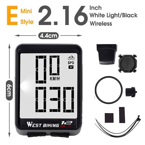 Bicycle Computer Digital Speedometer Backlight Wireless Wired Bike Stopwatch Computer Waterproof Backlight With Digital LCD Display For Outdoor Cycling And Fitness Multi-Function Gifts For Bikers Men