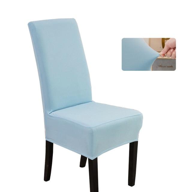 Solid plain dyed Chair Covers Spandex For Wedding Dining Room Office Banquet housse de chaise chair cover Stretch Spandex Dining Room Chair Covers – Universal Removable Washable Chair Seat Slipcovers Protector for Kitchen Ceremony Wedding