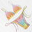 Multicolored Women Swimwear Modern Push Up Swimsuit Micro Bikinis Set Swimming Bathing Suit Beachwear Bikini Women's Bikini Set Two Piece Ribbed Padded Front Back Self-tie Triangle Bikini Lace Up Bottom