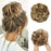 Hair Bun Extensions Messy Curly Elastic Hair Scrunchies Hairpieces Synthetic Chignon Donut Up-do Hair Pieces Clip in Hair Extension For Volumized Hair Buns For Girls