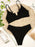 High Waist Bikinis Women Swimsuit Women High Waist Bikini Set Sports Bright Color Swimsuit Scoop Neck Cute Bathing Suit Swimwear Female Push Up Bikini Set Bathing Suit For Women