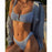 High Waist Bikinis Women Swimsuit Women High Waist Bikini Set Sports Bright Color Swimsuit Scoop Neck Cute Bathing Suit Swimwear Female Push Up Bikini Set Bathing Suit For Women