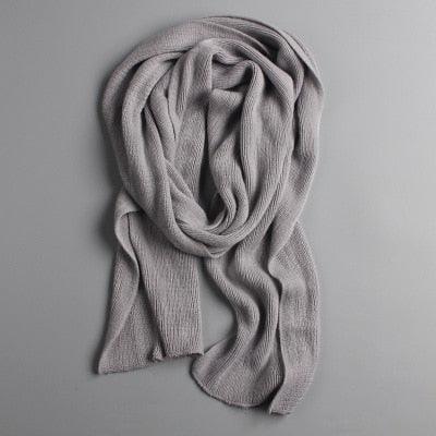 NEW Arrived Men's Fashion Winter Soft Long Thick Warm Scarf Lightweight Knit Spring Unisex Soft Scarves Size Elegant Male Cashmere Neckerchief Warmer Scarves For Men Women