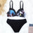 Women Two Piece Swimsuit Push Up Bikini  Padded Push Up Bikini Set Two Pieces Swimsuit Women Swimwear Bathing Suit Gifts For Mom Wife Girlfriend Swimwear Classic Print Swimsuit Bikini Set Swimwear Bathing Pool Party Bikini