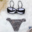 Women Two Piece Swimsuit Push Up Bikini  Padded Push Up Bikini Set Two Pieces Swimsuit Women Swimwear Bathing Suit Gifts For Mom Wife Girlfriend Swimwear Classic Print Swimsuit Bikini Set Swimwear Bathing Pool Party Bikini