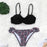 Women Two Piece Swimsuit Push Up Bikini  Padded Push Up Bikini Set Two Pieces Swimsuit Women Swimwear Bathing Suit Gifts For Mom Wife Girlfriend Swimwear Classic Print Swimsuit Bikini Set Swimwear Bathing Pool Party Bikini