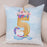 Soft Plush Unicorn Pillow Covers Cute Cartoon Animal Polyester Cotton Cushion Cover Unicorn Decorative Throw Pillow Covers Colorful Pink Wavy Hair Unicorn in Garland Cushion Cover Square Pillow Cases for Girls Women Kids Car Sofa Home Decor 45X45CM