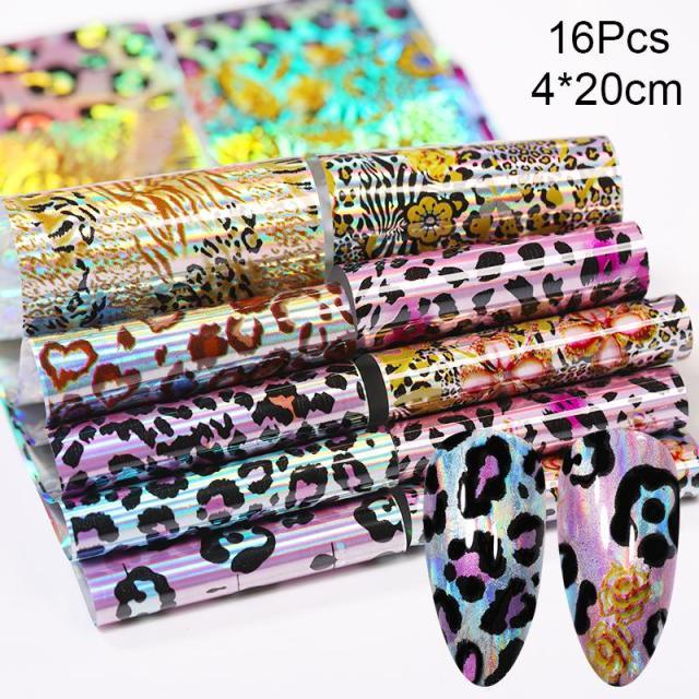 Nail Foils Marble Flower Series Iridescent Nail Art Transfer Sticker Paper Slider Nail Water Decal Design Manicures Decorations  Art Manicures Decoration New Gold Nail Transfer Foils for Nail Arts Nails Supply Holographic Effect Nail Art Foil Stickers Hol