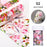 Nail Foils Marble Flower Series Iridescent Nail Art Transfer Sticker Paper Slider Nail Water Decal Design Manicures Decorations  Art Manicures Decoration New Gold Nail Transfer Foils for Nail Arts Nails Supply Holographic Effect Nail Art Foil Stickers Hol