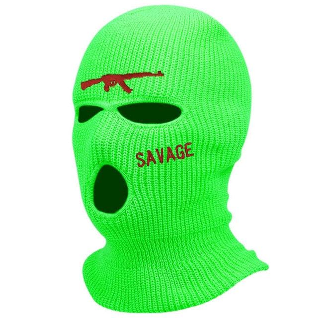 1Pc Embroidery Balaclava Face Mask 3-Hole for Cold Weather, Winter Ski Mask for Men and Women Thermal Cycling Mask Christmas Gift Face Scarf Mask Sunscreen Dustproof Army Cycling Hunting Fishing Tactical Airsoft Hat