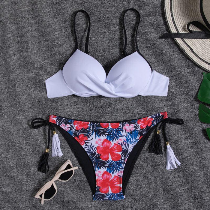 Halter Bikini Bandage Swimsuit Solid Swimwear Sport Liquid Metallic Shiny String Bikini 2 Piece Swimsuit Set Women Shiny Bikini Set Bathing Suit Push Up Two-piece Suit