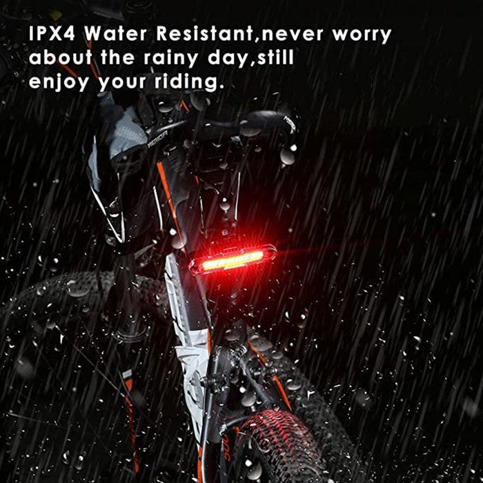 Bike Tail Light Ultra Bright USB Rechargeable LED Bicycle Rear Light 5 Light Mode Headlights High Visibility Bike Rear Light USB Rechargeable LED Bicycle Tail Light Waterproof Cycling Safety Flashlight With Multiple Modes